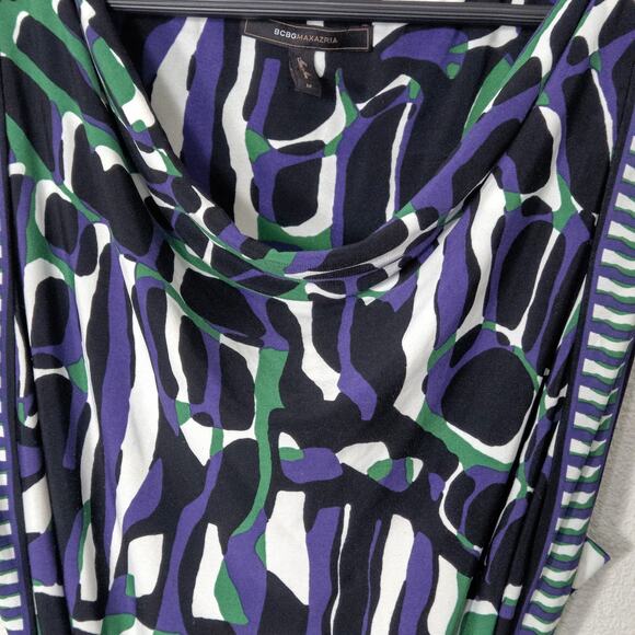BCBGMAXAZRIA Women’s Dress Abstract Print Modern Classic Art Inspired Size M - Picture 3 of 10